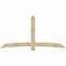 Ekena Millwork Bellingham Rough Sawn Timber Gable Bracket, Douglas Fir, 96"W x 48"H x 2"D x 6"F, 12/12 Pitch GBW096X48X0206BEL00RDF - alternate 1